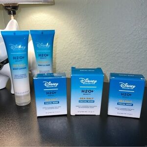 Disney Resorts H2O+ Beauty Sea Salt Lot Facial Soap X 3 Body Lotion X 3